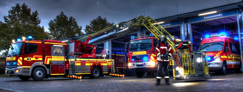 Foto: Coole Szene vorm Gerätehaus